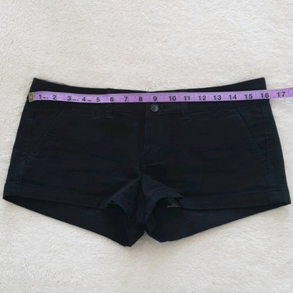 American Eagle black twill short shorts - Picture 7 of 9